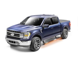 Ford F-150 Electric Running Boards - AMP Research - PowerStep Vision - `21-`24